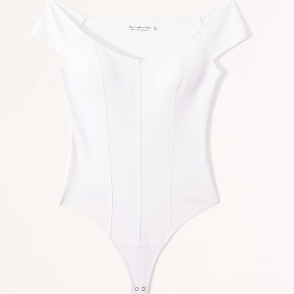 White Off Shoulder Abercrombie Bodysuit